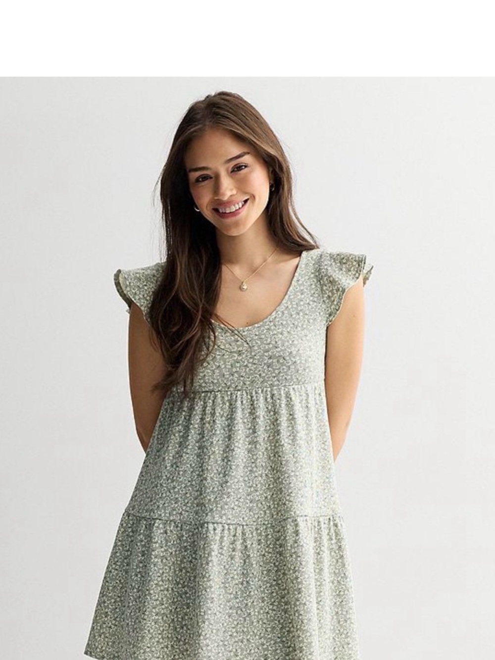 🌿 SO  Floral Flutter Sleeve Dress
New With Tags | Size Small